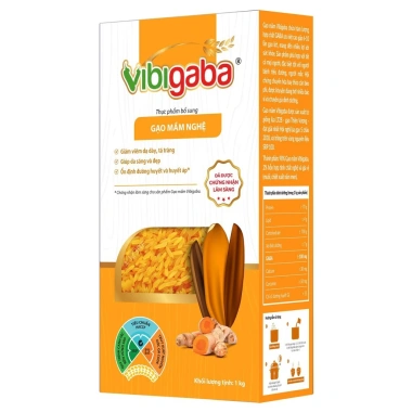 Gạo mầm nghệ Vibigaba 1kg hạt ngọc trời – Giá 84.999, giàu dinh dưỡng, tăng đề kháng