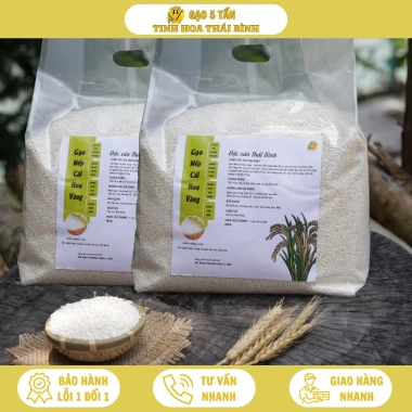 Gạo Nếp Cái Hoa Vàng 10kg Thái Bình - Độ Dẻo Cao, Thơm Ngọt, Nấu Xôi & Làm Bánh, Giá 465.000đ Giảm Giá