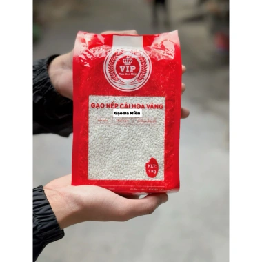 Gạo Nếp Cái Hoa Vàng 1kg Hút Chân Không - Thơm Dẻo, Không Bảo Quản, Giá Ưu Đãi 40.000₫