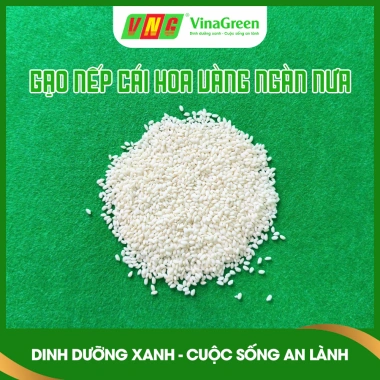 Gạo Nếp Cái Hoa Vàng Ngàn Nưa 2kg – Hạt tròn mẩy, thơm dẻo, giá ưu đãi 95.000₫ (giá gốc 122.550₫)