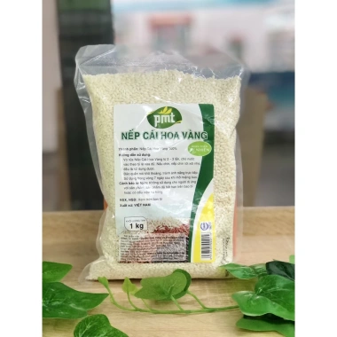 Gạo Nếp Cái Hoa Vàng Phú Minh Tâm 1kg - Hạt to tròn dẻo thơm ngon, giá 45.900₫