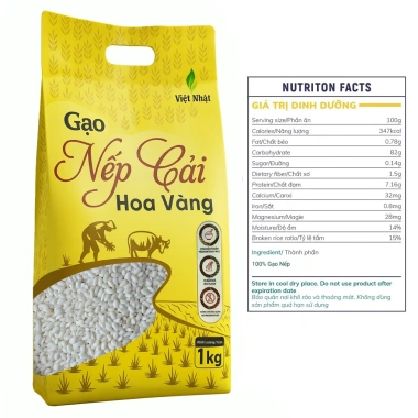 Gạo Nếp Cái Hoa Vàng Việt Nhật Thượng Hạng 2kg - Giá 95.000đ, Chính Hãng, Ngày Mới 2 Gạo Nếp Cái Hoa Vàng Việt Nhật Thượng Hạng 2kg - Giá 95.000đ, Chính Hãng, Ngày Mới 2