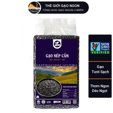 Gạo Nếp Cẩm Bổ Huyết Thượng Hạng 1kg - Giảm Giá Đặc Biệt 60k, Dinh Dưỡng Tăng Máu