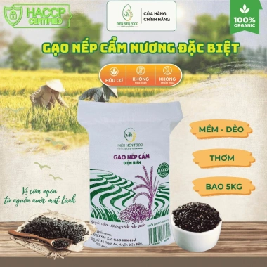 Gạo nếp cẩm Điện Biên 5kg – Giá giảm 200k, thơm ngon, dinh dưỡng, chất lượng 9