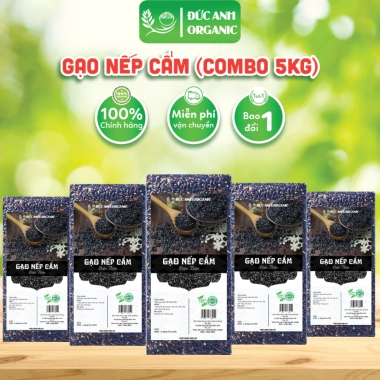 Gạo Nếp Cẩm Điện Biên Combo 5kg (5 Túi 1kg Hút Chân Không) - Giá Ưu Đãi 210.000₫