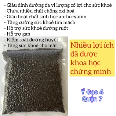 Gạo Nếp Cẩm Nếp Than 1kg - Hút chân không, thơm ngon dẻo ngọt, chỉ 24.000₫ 4
