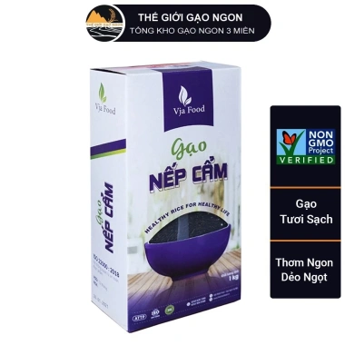 Gạo nếp cẩm Việt Nhật thượng hạng 1kg - Giá sỉ 50.000đ, mới, chất lượng cao