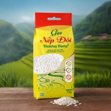 Gạo Nếp Đồi Việt Nhật cao cấp 1kg - Giá 50.000, chính hãng, ngày mới