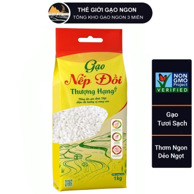 Gạo Nếp Đồi VJA cao cấp 1kg - Giá sỉ date mới, giảm còn 50.000đ, chất lượng hảo hạng