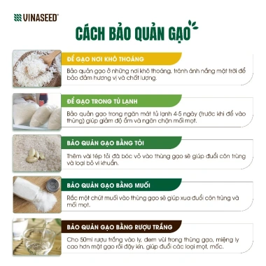 Gạo Nếp Hoa Vàng Vinaseed 2kg - Hạt mềm dẻo dai, Giá chỉ 86.000 VND (Giá gốc 105.780 VND) 5