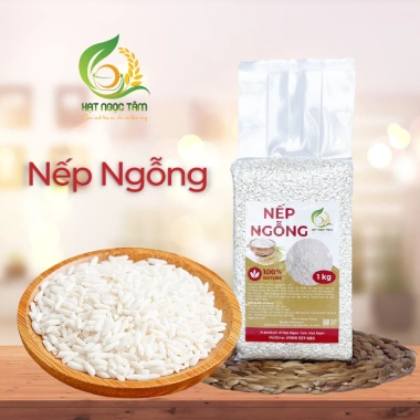 Gạo Nếp Ngỗng Thơm Ngon Cao Cấp - Gạo Hạt Ngọc Tâm, Giá 33.000đ, Giảm Đặc Biệt