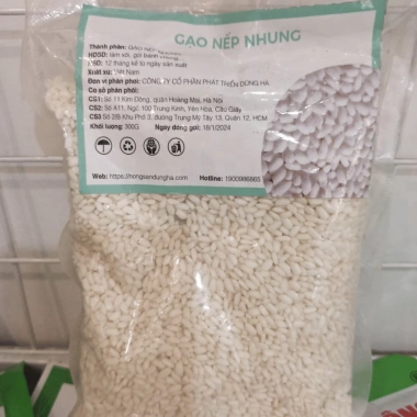Gạo Nếp Nhung 1kg Hàng tuyển chọn, thơm ngon, hạt dẻo, tặng lá nếp, nấu xôi bao dẻo giá tốt