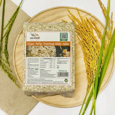 Gạo Nếp Nướng Đặc Sản 1kg OG FOOD - Xanhsam Natural Organic - Giá chỉ 87.500 VND