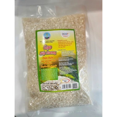 Gạo nếp nương Điện Biên OCOP 3 sao - Đặc sản vùng cao, giảm giá 50.000₫