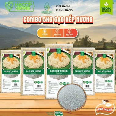 Gạo Nếp Nương Hạt Dài Điện Biên 5kg Đặc Biệt - Giá chỉ 240.000đ, giảm 48.000đ