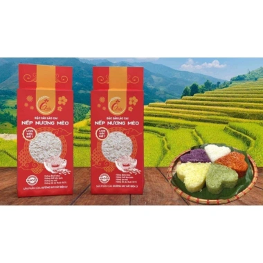 Gạo nếp nương Lào Cai VIP 2kg - Đặc sản mềm dẻo, thơm ngon, giá chỉ 25.000₫