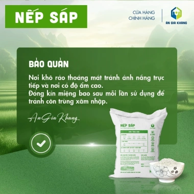 Gạo Nếp Sáp 10KG AGKF An Gia Khang - Thơm Ngon Dẻo Mềm, giảm còn 232.999 VND