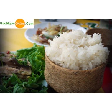 Gạo Nếp Sáp Ngõng 2KG hạt dài - Siêu dẻo, thơm ngon, mềm, thích hợp cho xôi, chè, bánh - Giá chỉ 27.000 VND