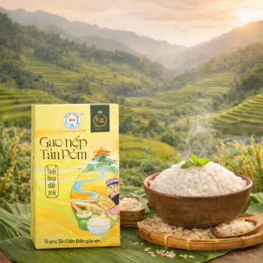 Gạo nếp Tan Pỏm Bảo Minh 1kg – Dẻo thơm, ngọt hậu, đặc sản Tây Bắc, giá chỉ 107.000đ 2