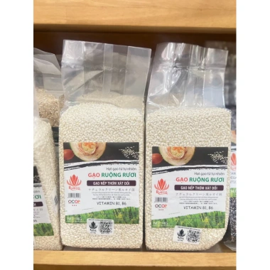 Gạo Nếp Thơm Xát Dối, Ruộng Rươi Rueco Xanh Sẫm - Organic, Giá 75k 2 Gạo Nếp Thơm Xát Dối, Ruộng Rươi Rueco Xanh Sẫm - Organic, Giá 75k 2