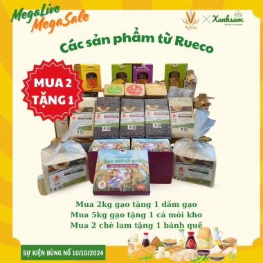 Gạo Nếp Thơm Xát Dối, Ruộng Rươi Rueco Xanh Sẫm - Organic, Giá 75k 4 Gạo Nếp Thơm Xát Dối, Ruộng Rươi Rueco Xanh Sẫm - Organic, Giá 75k 4
