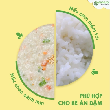 Gạo Nhật Japonica Anpaso 1kg cho bé ăn dặm: Dẻo thơm ngọt tự nhiên, giảm giá 100.000₫ 4 Gạo Nhật Japonica Anpaso 1kg cho bé ăn dặm: Dẻo thơm ngọt tự nhiên, giảm giá 100.000₫ 4