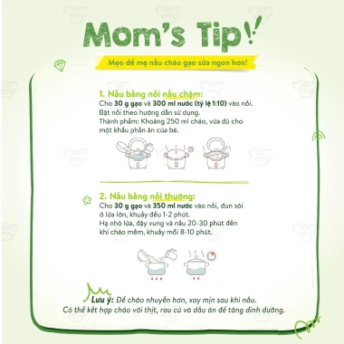 Gạo sữa ăn dặm Mămmy 6 tháng - Cháo mềm mịn, hỗ trợ tiêu hoá non nớt, giá 119k 2 Gạo sữa ăn dặm Mămmy 6 tháng - Cháo mềm mịn, hỗ trợ tiêu hoá non nớt, giá 119k 2
