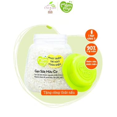 Gạo sữa hữu cơ Mămmy 140g - Ăn dặm bé 6 tháng, không chất bảo quản, ưu đãi 33.305