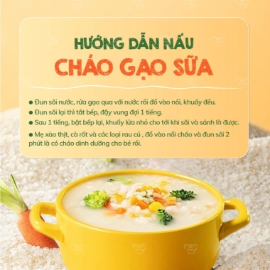 Gạo sữa hữu cơ Mămmy 140g - Ăn dặm bé 6 tháng, không chất bảo quản, ưu đãi 33.305 7