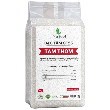Gạo tấm thơm Việt Nhật ST25 1kg - Giá sỉ 24.999đ, hạt dài, hương tự nhiên 9