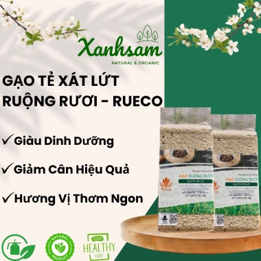 Gạo Tẻ Xát Lứt Ruộng Rươi Rueco 1kg - Hạt ngon, dinh dưỡng, giá ưu đãi 98.750₫ XanhSam Organic Gạo Tẻ Xát Lứt Ruộng Rươi Rueco 1kg - Hạt ngon, dinh dưỡng, giá ưu đãi 98.750₫ XanhSam Organic