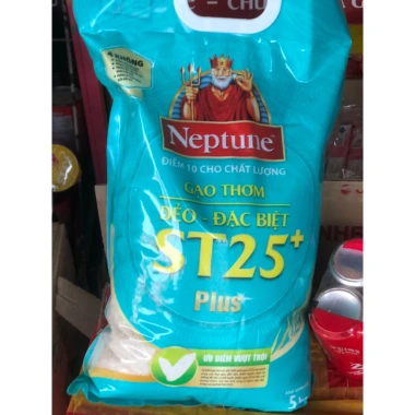 Gạo Thơm Dẻo 5kg Neptune Thượng Hạng - Giá Ưu Đãi 155.000, Chất Lượng Vượt Trội