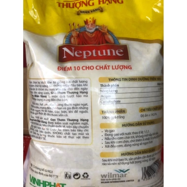 Gạo Thơm Dẻo 5kg Neptune Thượng Hạng - Giá Ưu Đãi 155.000, Chất Lượng Vượt Trội
