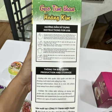 Gạo Tím Than Hữu Cơ Hoàng Kim - Thực Dưỡng, Eatclean, Giàu Chất Chống Oxy Hóa, Giá Ưu Đãi 63.000₫ 4