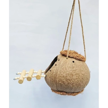 Gáo tổ chim, chuột, sóc, nhím - thang kèm sơ dừa, 13-14cm, 30.000₫ giảm 6.300₫ 5
