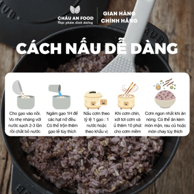 Gạo Trộn Ngũ Cốc Hàn Quốc 1KG - Cơm Tím 17 Loại Hạt Giảm Đường, Giảm Tinh Bột, Healthy 95.000đ