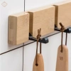 Gấp cửa gỗ - Móc treo tường cho áo choàng, túi khăn, tiết kiệm không gian, chỉ 236.500₫ 2