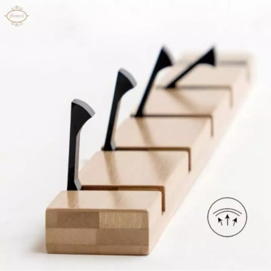 Gấp cửa gỗ - Móc treo tường cho áo choàng, túi khăn, tiết kiệm không gian, chỉ 236.500₫