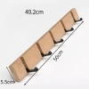 Gấp cửa gỗ - Móc treo tường cho áo choàng, túi khăn, tiết kiệm không gian, chỉ 236.500₫ 8