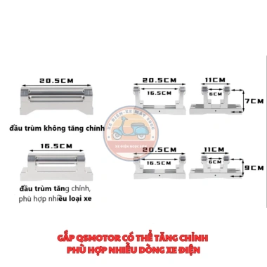Gắp QSMOTOR CNC Tăng Chỉnh Đầu Trục Xe Máy Điện – Tặng Pát Heo 2 Piston, 1,450,000₫ 7 Gắp QSMOTOR CNC Tăng Chỉnh Đầu Trục Xe Máy Điện – Tặng Pát Heo 2 Piston, 1,450,000₫ 7