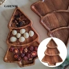 Garende Cây Giáng Sinh Hình Món Ăn 3 Đĩa Ăn Nhẹ Tái Sử Dụng cho Tráng Miệng, Phòng Ăn, Nhà Bếp