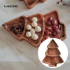 Garende Cây Giáng Sinh Hình Món Ăn 3 Đĩa Ăn Nhẹ Tái Sử Dụng cho Tráng Miệng, Phòng Ăn, Nhà Bếp 2
