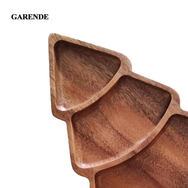 Garende Cây Giáng Sinh Hình Món Ăn 3 Đĩa Ăn Nhẹ Tái Sử Dụng cho Tráng Miệng, Phòng Ăn, Nhà Bếp