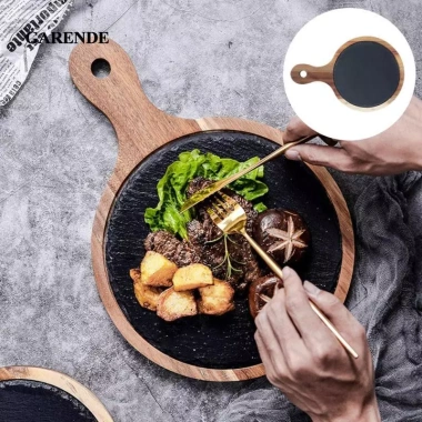 Garene Vỏ Lớn Có Tay Cầm - Bộ Đồ Ăn Tròn Máy Nướng cho Bít Tết, Rau Củ, Phô Mai, Bánh Mì - 213.950₫