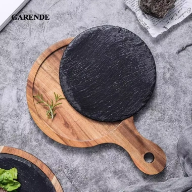 Garene Vỏ Lớn Có Tay Cầm - Bộ Đồ Ăn Tròn Máy Nướng cho Bít Tết, Rau Củ, Phô Mai, Bánh Mì - 213.950₫