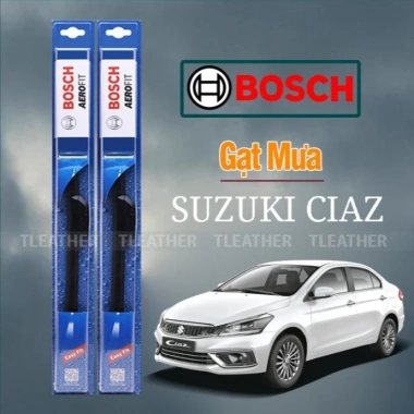 Gạt mưa Bosch Aerofit cho Suzuki Ciaz 2.017 – Chân cài móc U, Size 24‑16, Êm, sạch, bám kính tốt