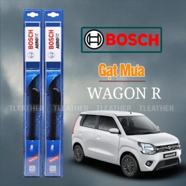 Gạt mưa Bosch Aerofit cho Suzuki Wagon R 2.013 - Chân móc U size 20-18, êm sạch, bền, bám kính tốt