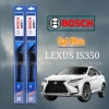 Gạt mưa Bosch Aerofit Lexus IS350 2.005-2.012/2.013-nay - Chân cài U, lưỡi mềm êm sạch, size 22-20/24-18, 298.800