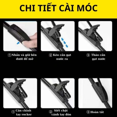 Gạt mưa Bosch Aerofit X7 2.020-2.022 - Chân móc U, lưỡi mềm êm sạch, 24-16, 298.800₫ 4