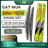 Gạt mưa ô tô silicon SINGTECH Singapore 35‑70cm, khung vừa mọi dòng xe, 29.000₫